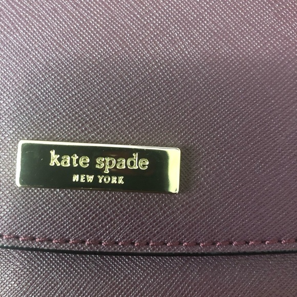 Kate Spade Deep plum Laurel Way leather crossbody, brand new with tag - Picture 14 of 15